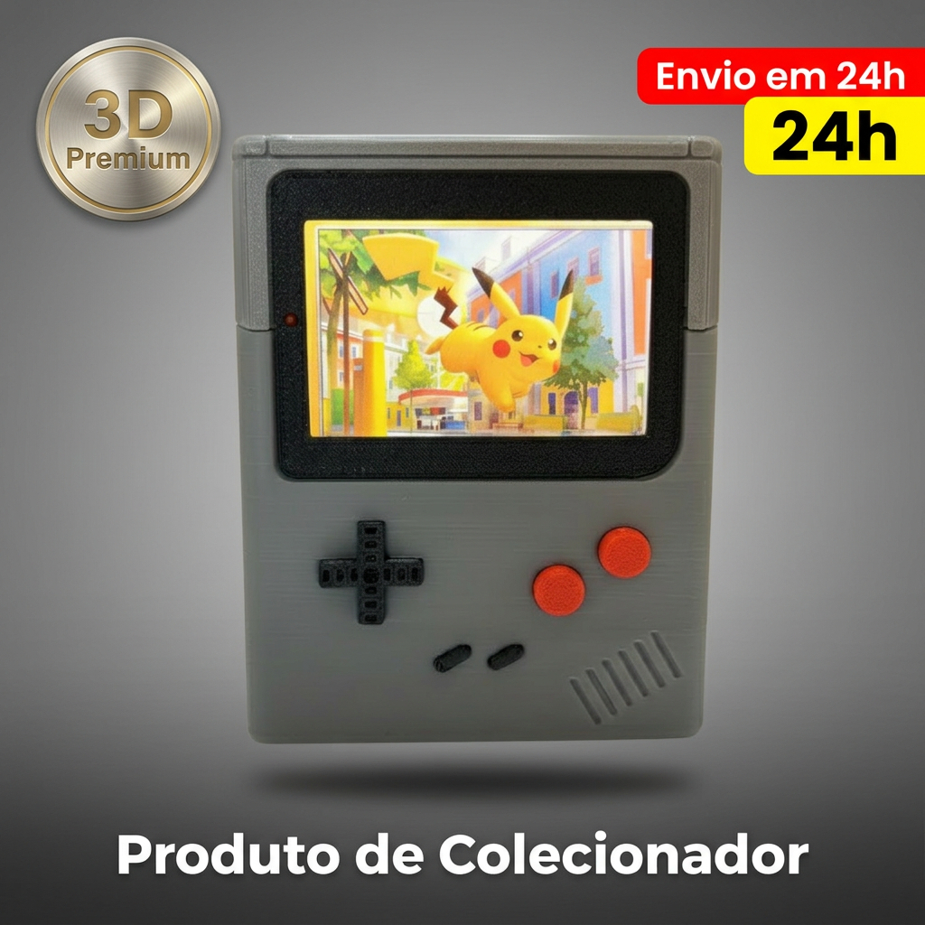 GameBoy Deck Box Pokémon TCG Porta Deck 100 Cartas Sleeve Duplo Organizador Cartas Colecionáveis Premium