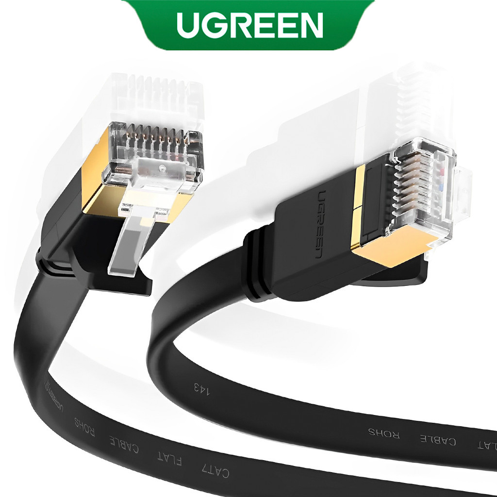 UGREEN  Cabo Rede Rj45 Cat 7 U/Ftp 1000Mbs 5Metros Preto