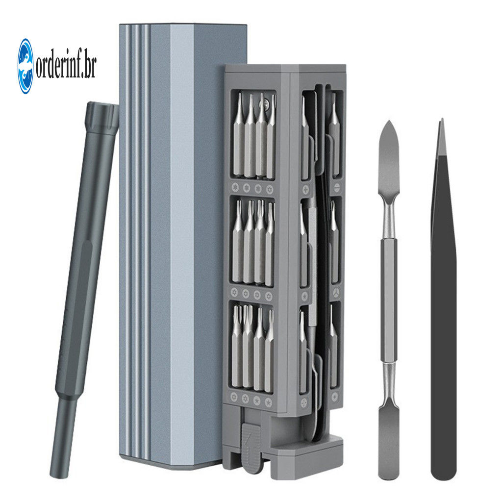 Magnetic Screwdriver Set Durable Electric 44-in-1 – Quick-change Bits Smooth Rotation Precision Electronics for Home