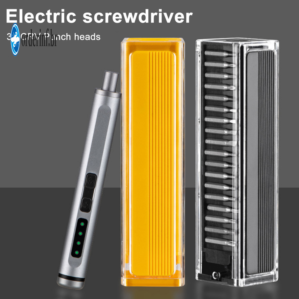 Precision Screwdriver Set Compact Electric Tool 40-in-1 with Magnetic Bits High Torque Rechargeable Repair for Electroni