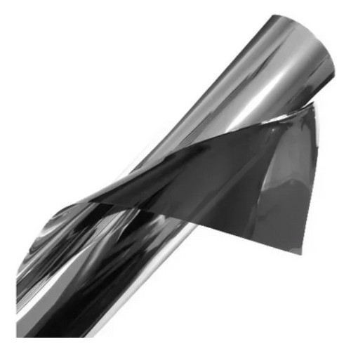 Insulfilm Espelhado Prata Smoke 0,50 x 5,5 mts Residencial E Automotivo