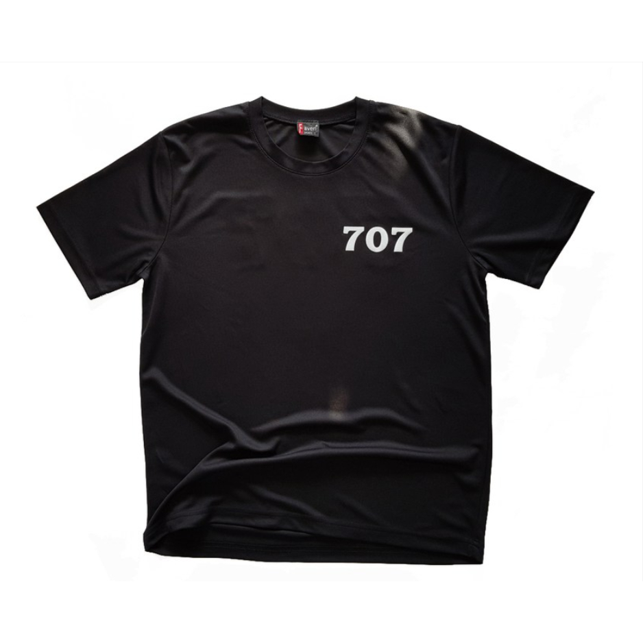 Camiseta ROKA 707 Special Forces Cool Dry Preta – Funcional Militar Respirável De Secagem Rápida