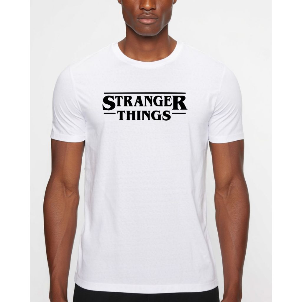 Camiseta Serie Stranger Things Nerd Geek Nova Temporada Adulto Unissex Algodão Malha 30.1 Durável
