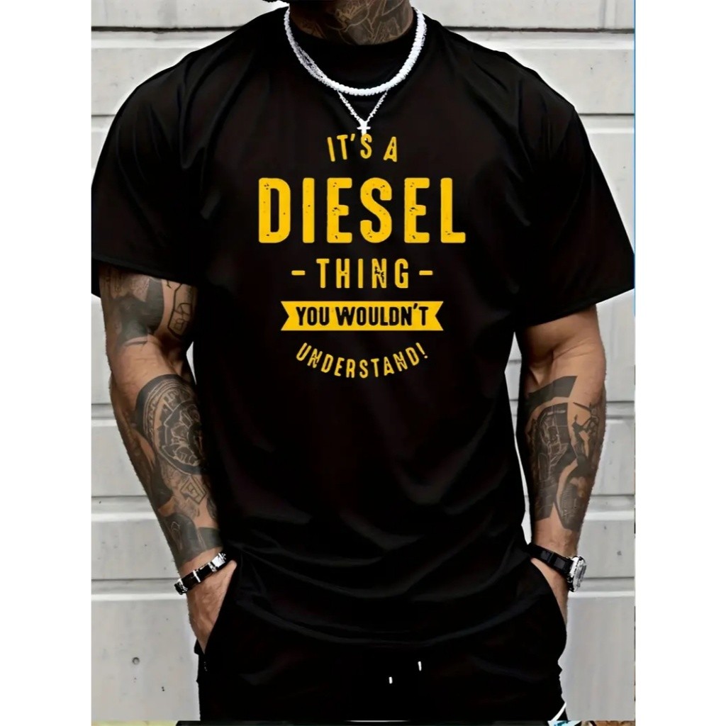 BLUSA CAMISETA MASCULINA DE ALGODÃO COM ESTAMPA DISEL THING
