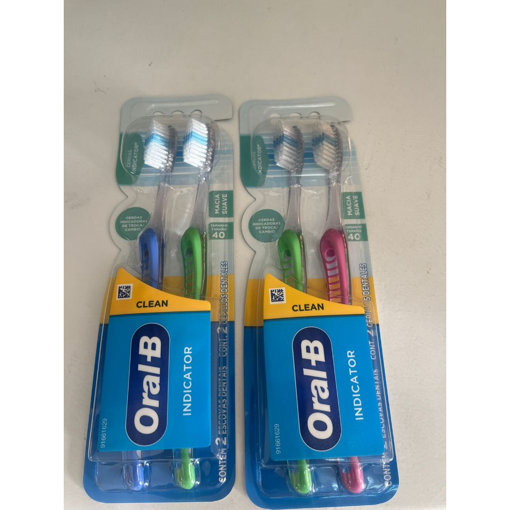 Escova Dental Clean Indicator Macia Suave C/ 2 Un. Oral-B