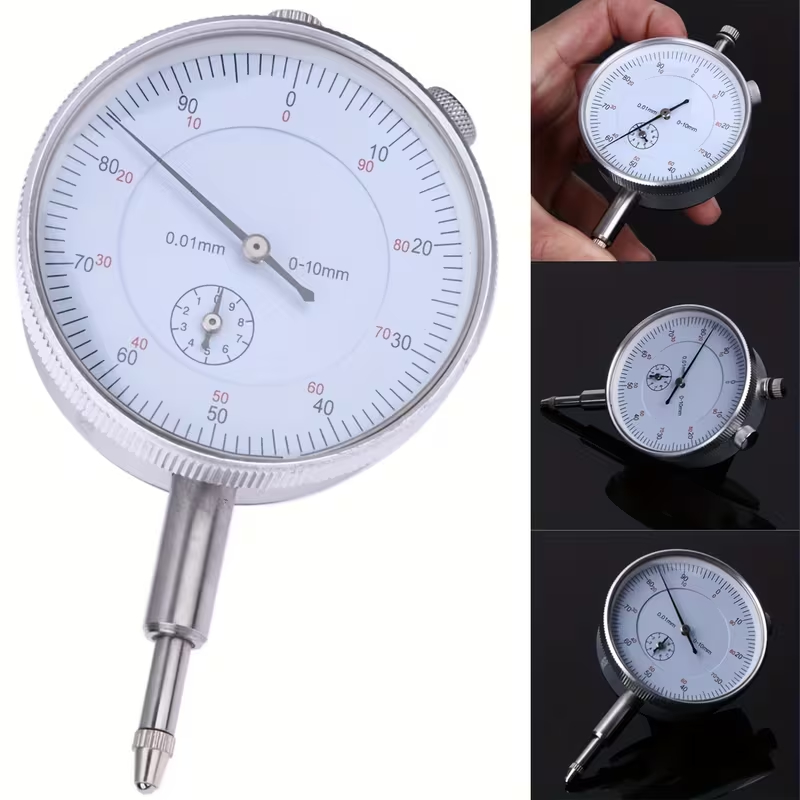 Mechanical Dial Indicator Shockproof Brass Movement Transparent Dust Cover Design (0-10mm)