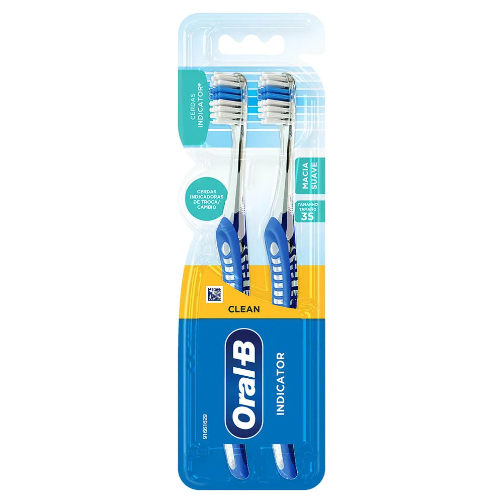 Escova Dental Oral-B Indicator Plus 35 - 2un