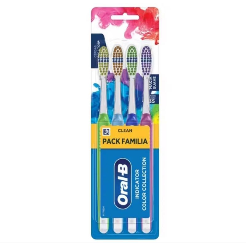 ORAL-B ESCOVA DENTAL INDICATOR COLOR COLLECTION 35 4UNI