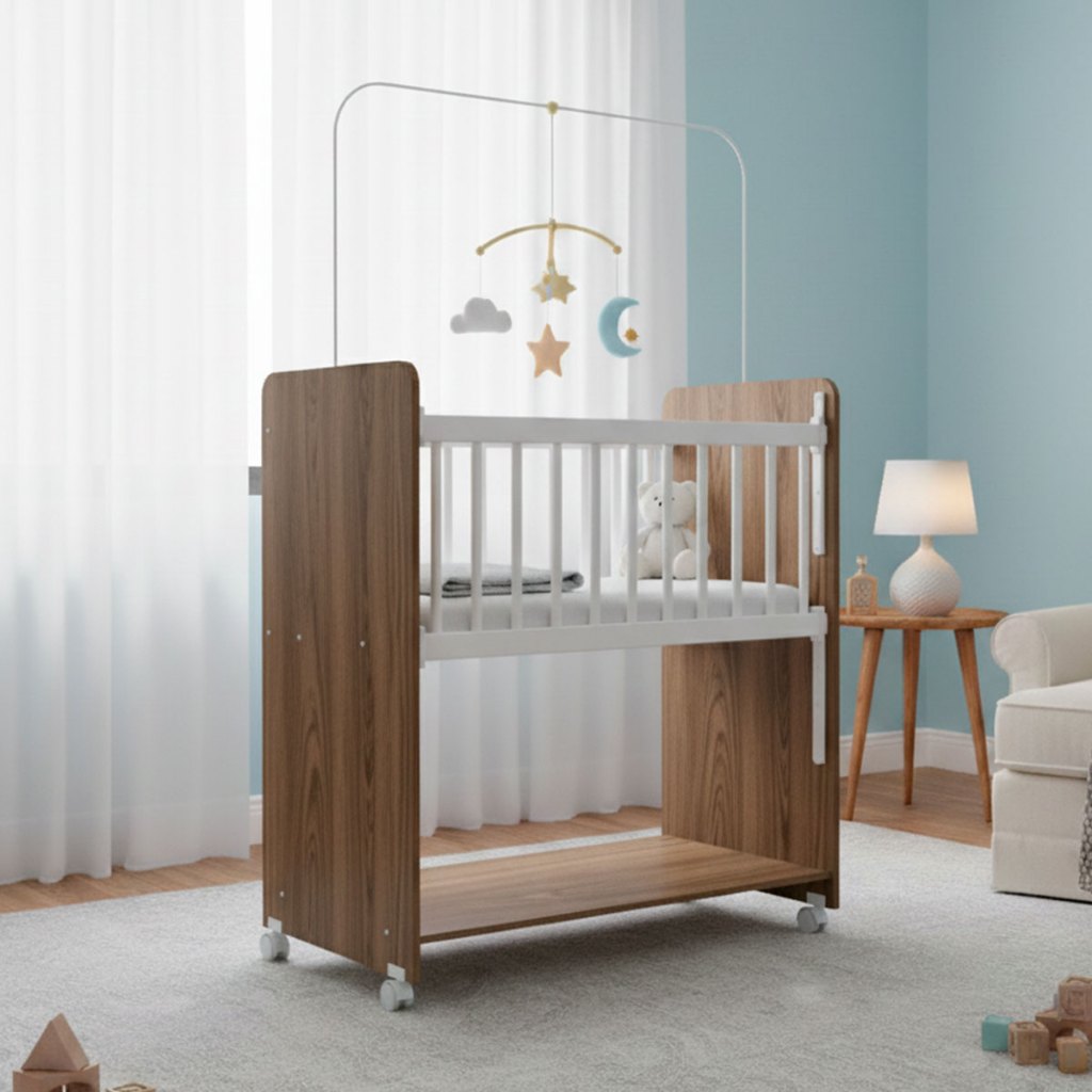 Mini Berço Moisés Bedside Grade Fixa Rodízio Colchão Incluso