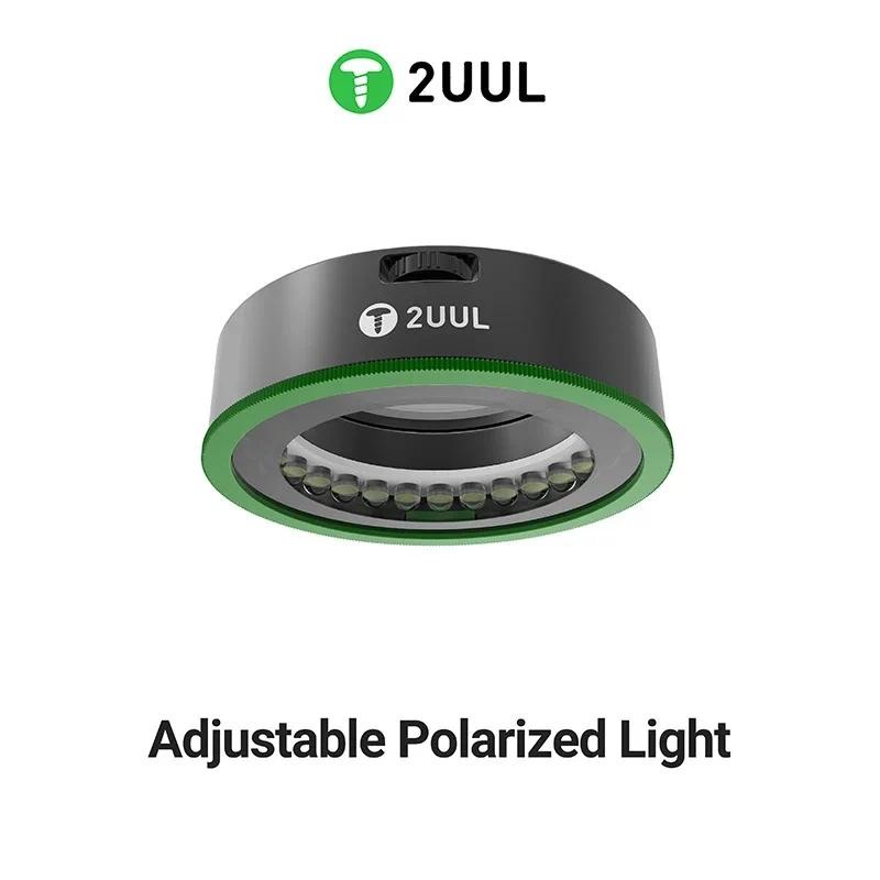 2UUL Luz Polarizada Ajustável MS97 Brilho À Prova De Poeira Ferramentas De Reparo Do Telefone Móvel MicroScope Lâmpada