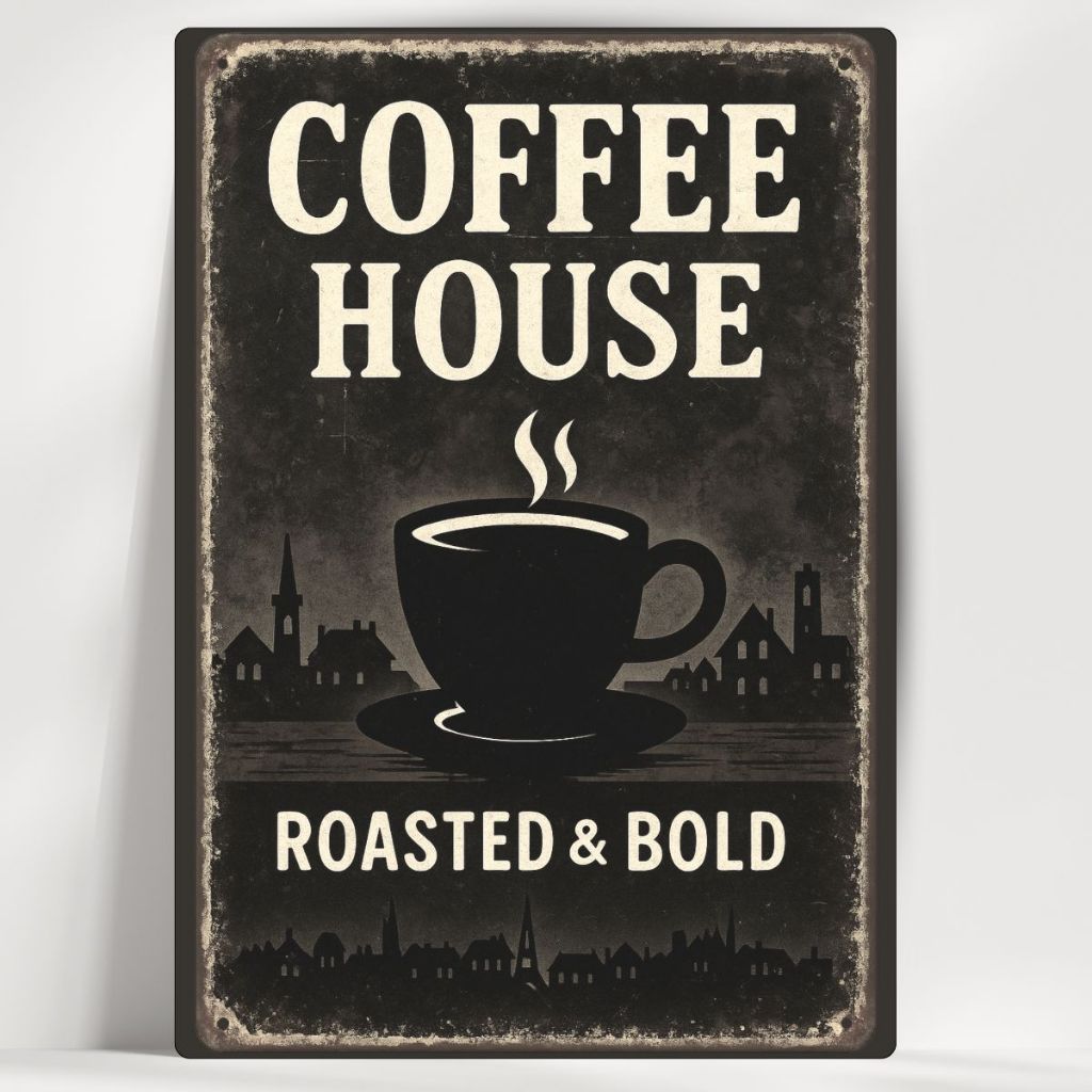 Quadro Decorativo Cantinho do Café Vintage - Coffe House - Em MDF - com fita - Envio Imediato