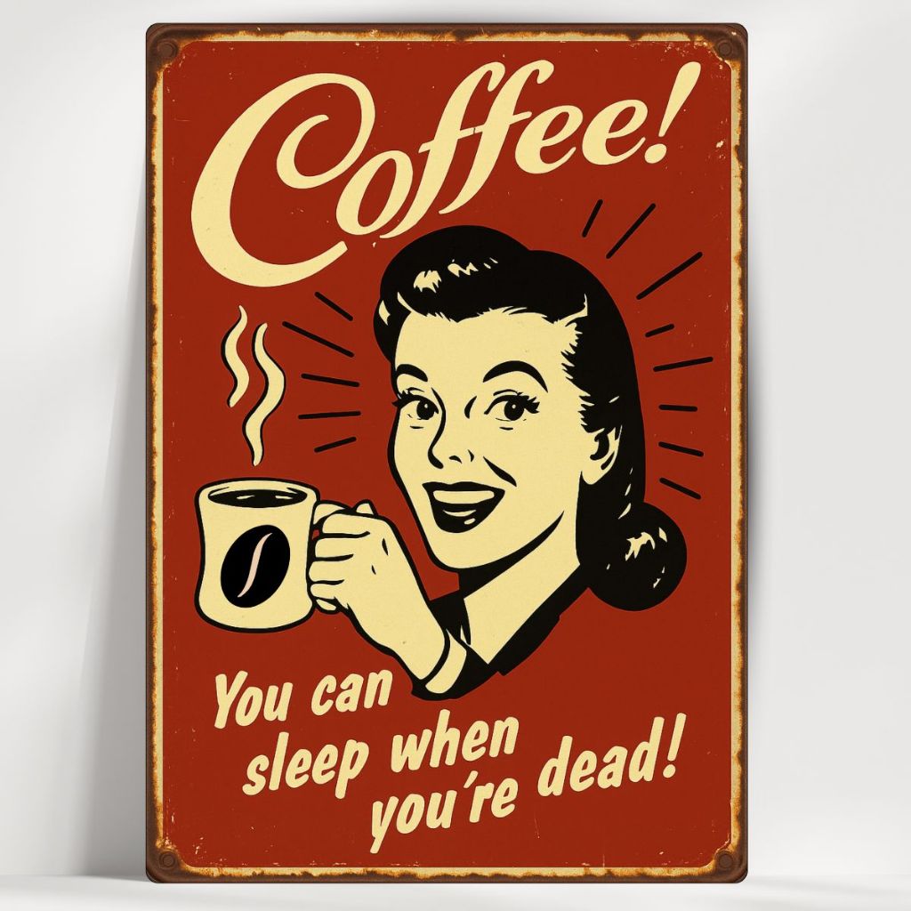 Quadro Decorativo Cantinho do Café Vintage - Coffee! - Em MDF - com fita - Envio Imediato