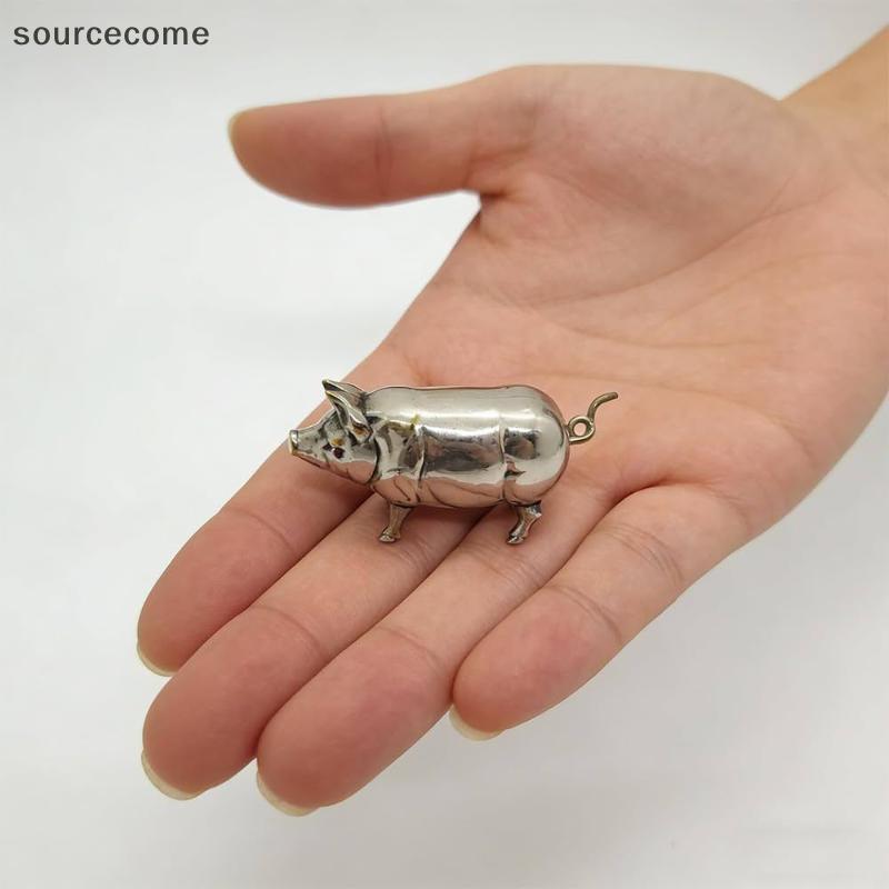 [sourcecome] Mini Fita Métrica De Porco Vintage , Régua De Costura Macia De Metal Retrô , Ferramenta De Medição Portátil