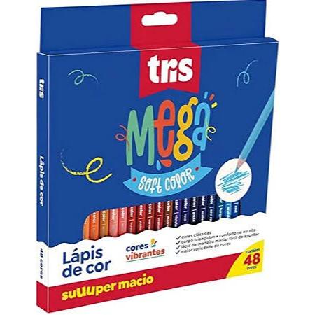 Lapis de Cor Mega Soft Color 48 Cores Maravilhosas.