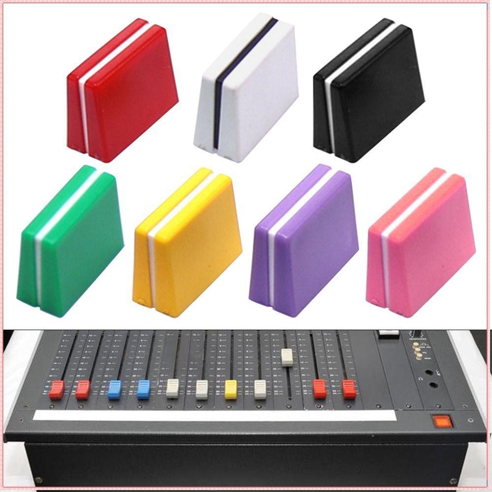 10 Pcs Pusher Cap Potenciômetro Slide Reto Push-Pull Color Fader