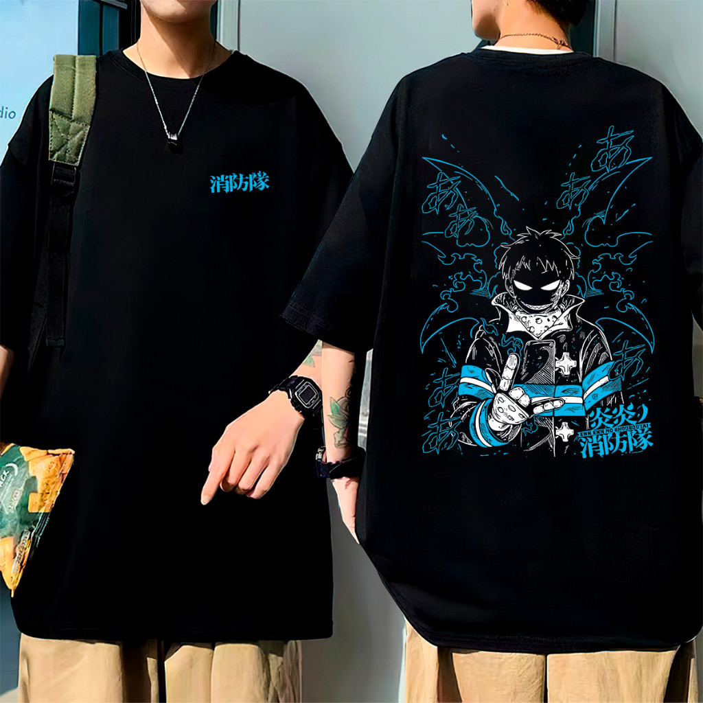 Camiseta  Fire Anime Force Mangá Japonês