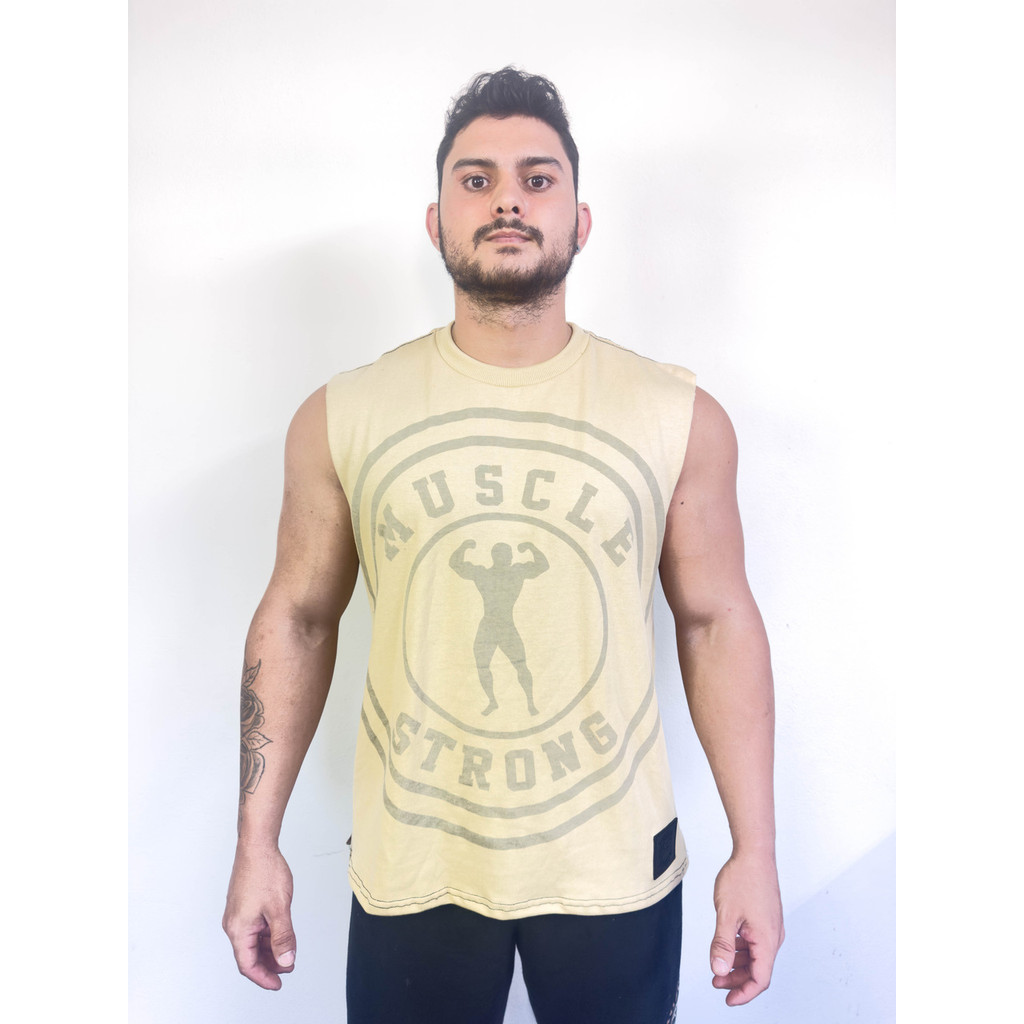 Regata Oversized Muscle Strong Bege Big Force