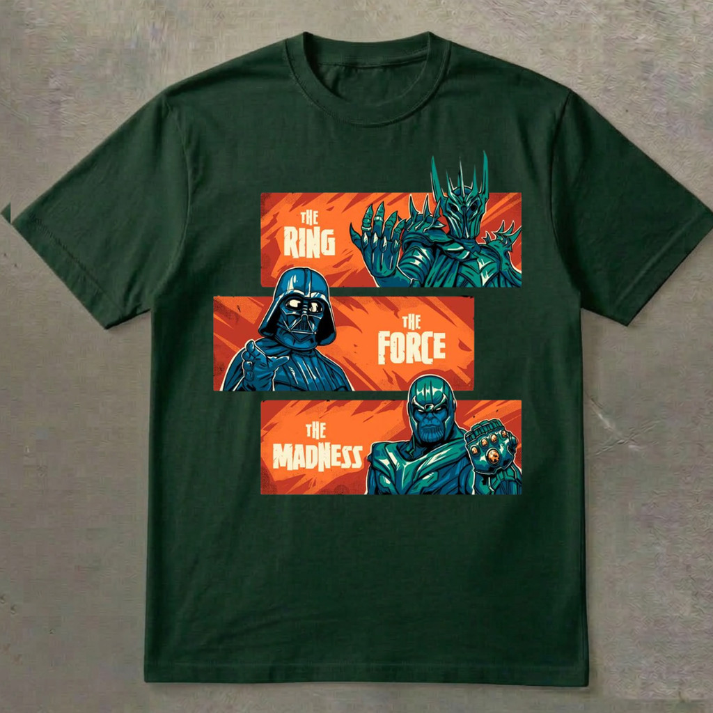 Camiseta The Ring The Force The Madness Regular Plus size Oversized