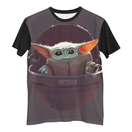 Br Camisa Camiseta Série Mandalorian Baby Yoda Force G2017