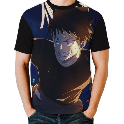 Pt Camisa Camiseta Fire Force Shinra Kusakabe Casual G1645