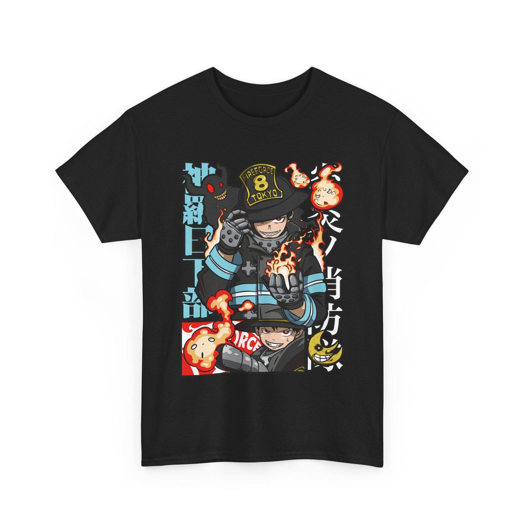 Camiseta Masculina Feminina Fire Force Anime T-shirt Unissex Streetwear Envio Imediato