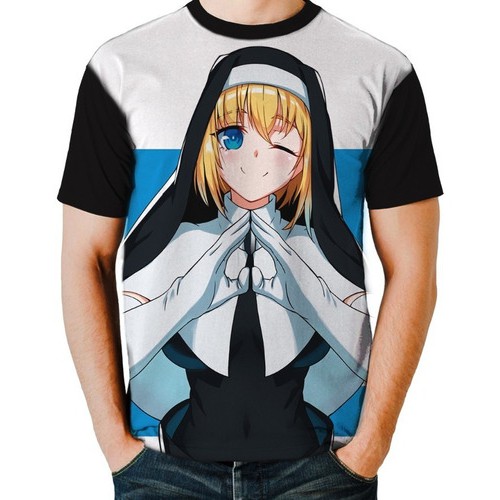Pt Camisa Camiseta Anime Fire Force Irmã Iris Loira G1667