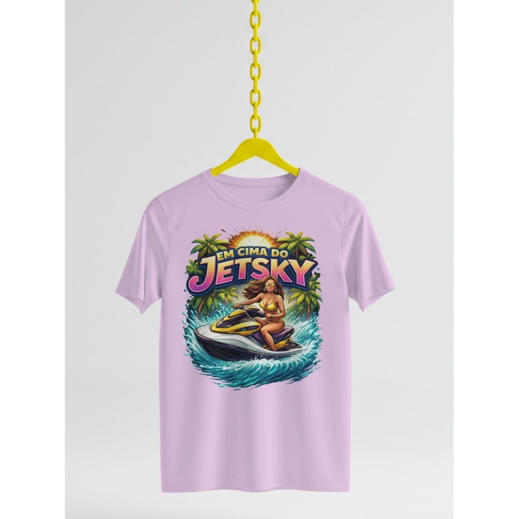 Camiseta Carnaval Em Cima teste do Jetsky 100% Algodão