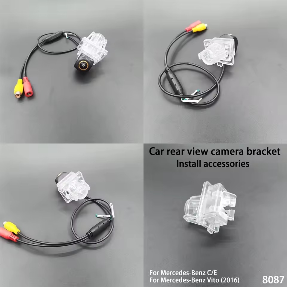 Câmera de Ré HD AHD / CVBS 1080P para Mercedes-Benz Classe C / E / Vito – Lente Fisheye 170° com Visão Noturna Starlight