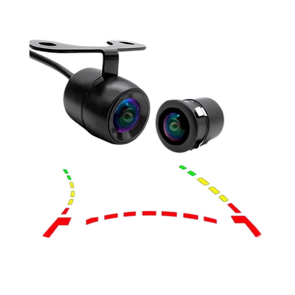 Câmera de Ré Borboleta HD 2x1 Linha Dinâmica Lente Fisheye H-tech - CR530