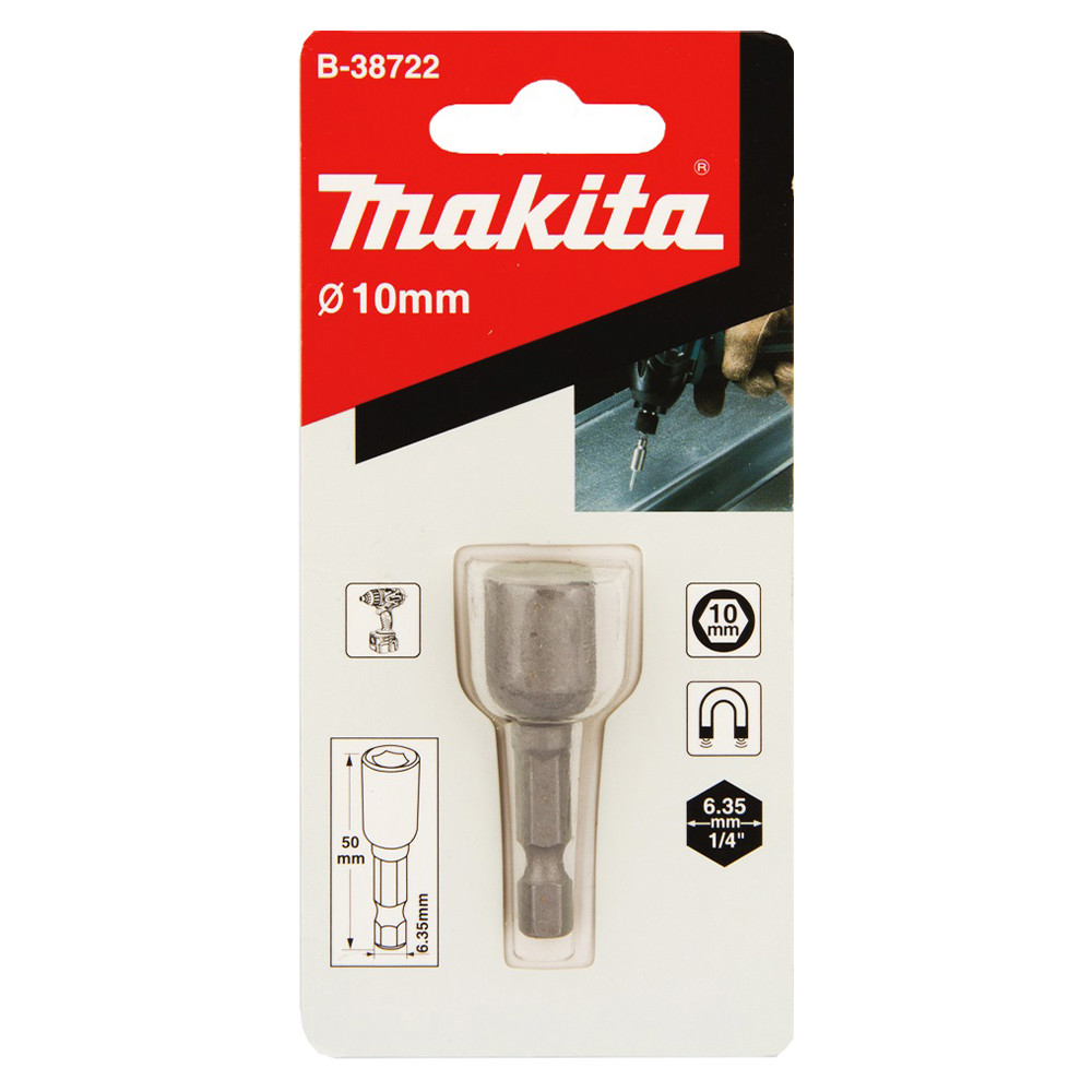 Bits Sextavado Canhão Longo Magnético 10mm Encaixe 14