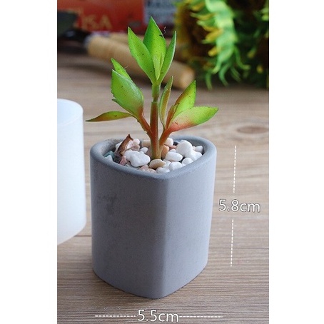 Vaso Coração New Fine Suculenta MIC MALEOGA