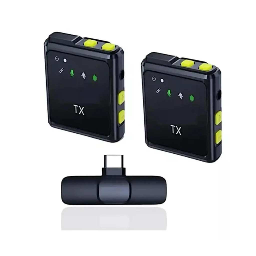 Microfone de Lapela Sem Fio MIC-2901 Compatível com Android ou iPhone