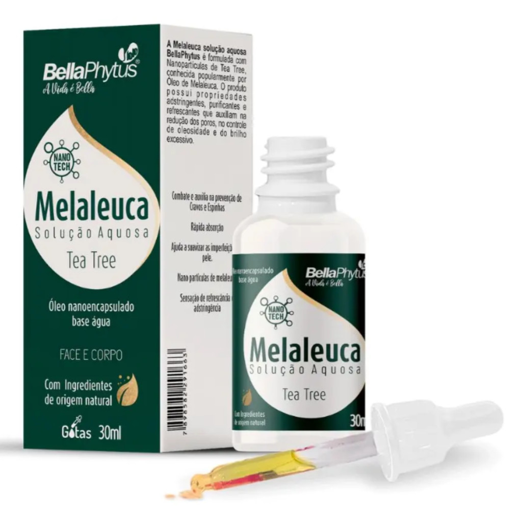 Óleo de Melaleuca Bella Phytus 30ml Solução Aquosa Tea Tree