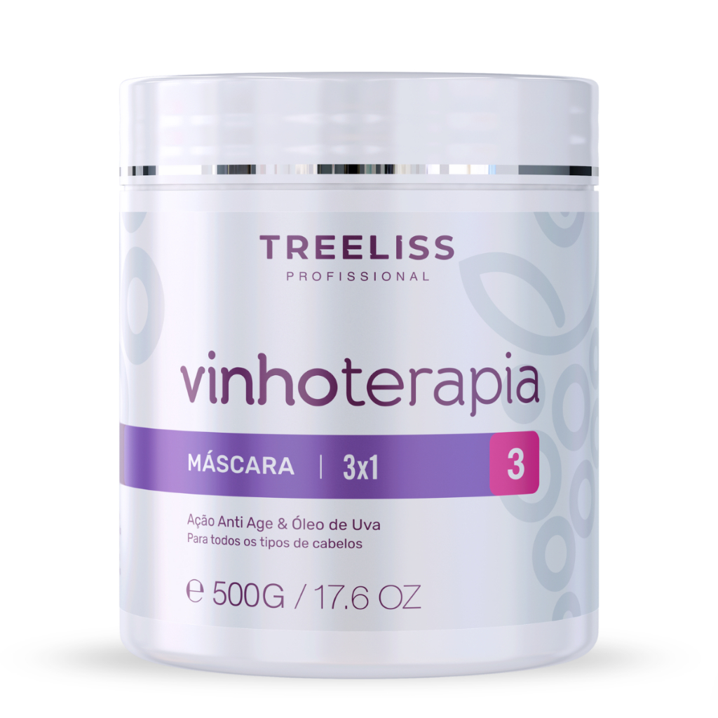 Máscara Hidratação Capilar Vinhoterapia 500g Tree Liss