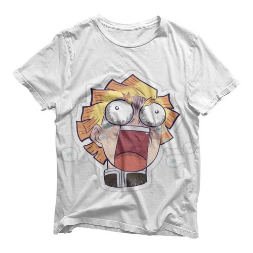 Camiseta Camisa Anime Demon Slayer Zenitsu Funny F