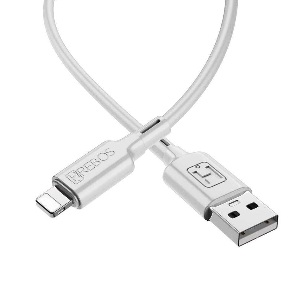 Cabo Turbo Color Plain Turbo 3.1A. com pontas reforçadas - USB x  Lightning ou Tipo-C - 2M