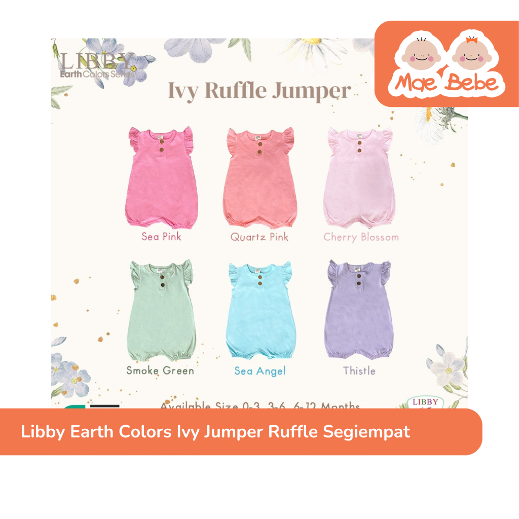 Libby Earth Colors Series Ivy Ruffle Plain Baby Girl Jumper