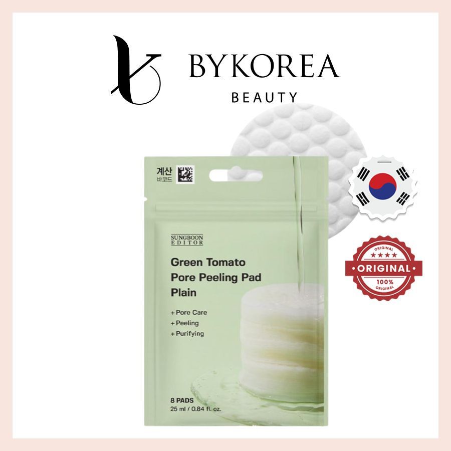 [DAISO] SUNGBOON EDITOR Green Tomato Pore Peeling Pad Plain 8 pads