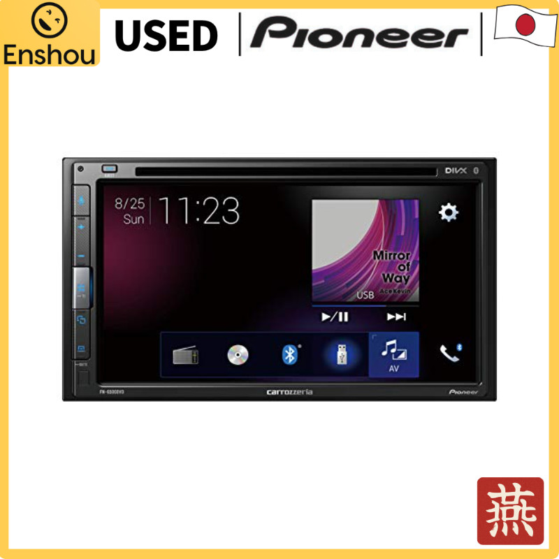 Do Japão[USED]Pioneer Display Audio FH-6500DVD 6.8-inch 2D CD DVD USB Bluetooth iPod iPhone AUX DSP Carrozzeria JAN:4988028449130