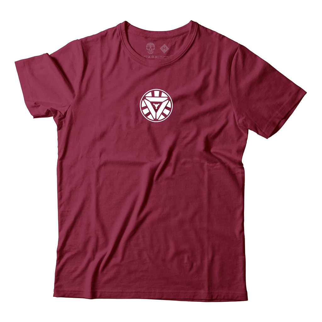 Camiseta Homem de Ferro Tony Stark Arc Reactor Vingadores