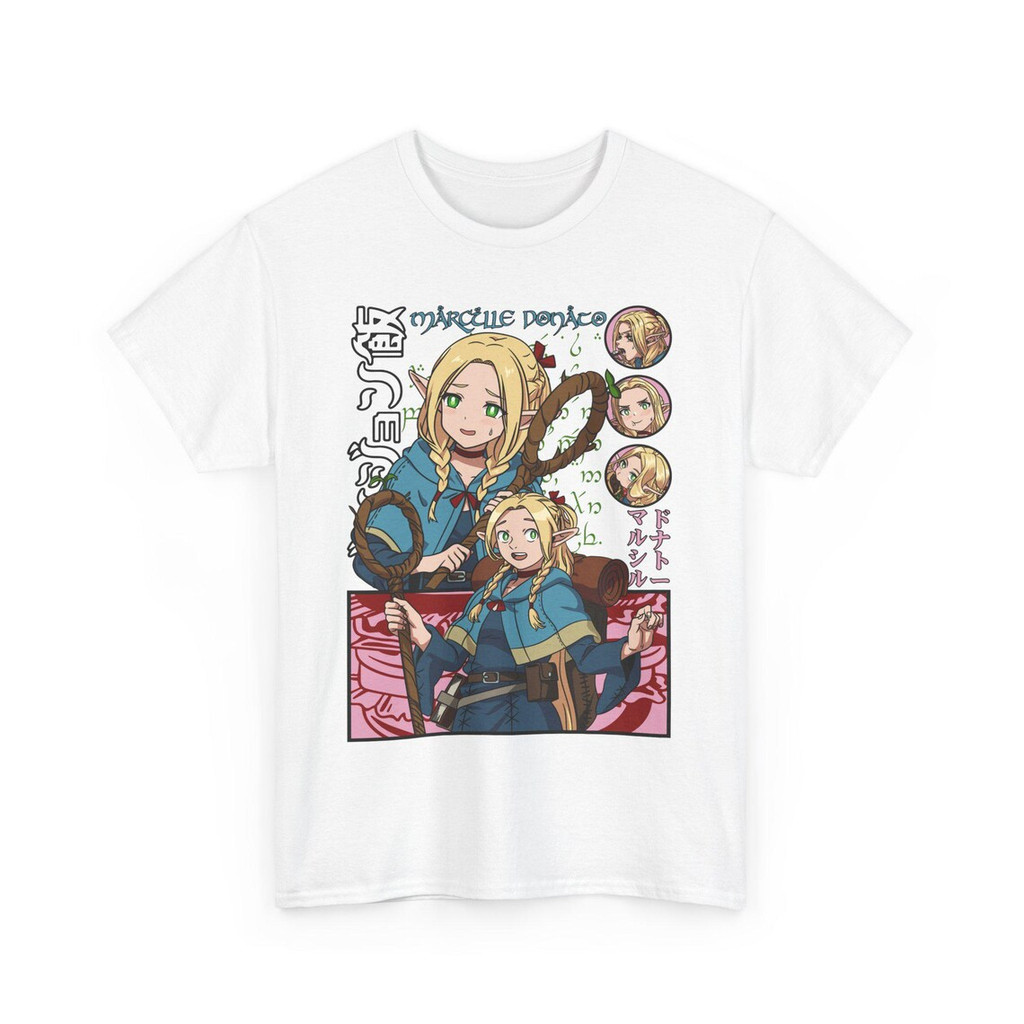 Camiseta Oversized Feminina Delicious in Dungeon Marcille Anime Blusa Unissex Streetwear Envio Imediato