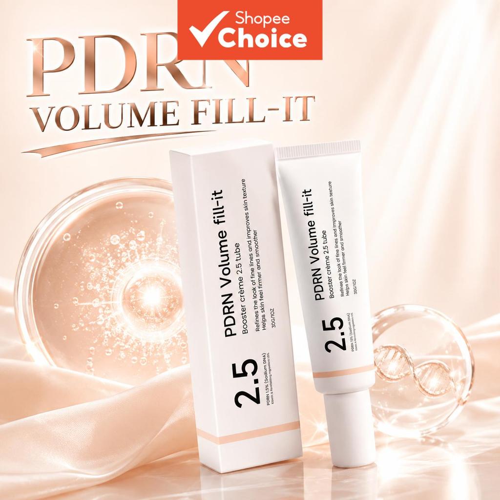 Creme Facial Hidratante 2.5% Volume Fill-it Booster 1,5% de DNA Sódio, Suavizante para Linhas Finas, Loção Leve e Suave,