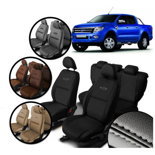 Capa De Banco Couro especifica Ford Ranger 2013/2017 S/apoio