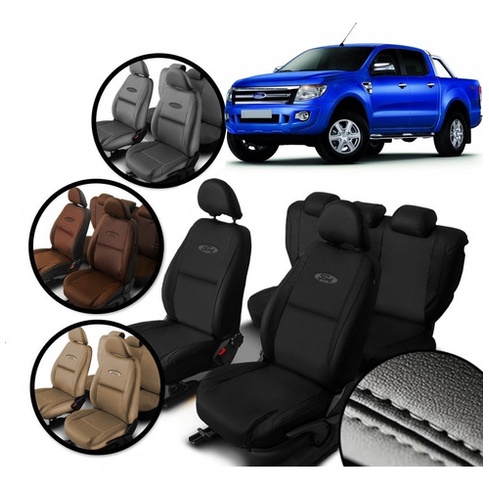 Capa De Banco Couro especifica Ford Ranger 2013/2017 S/apoio
