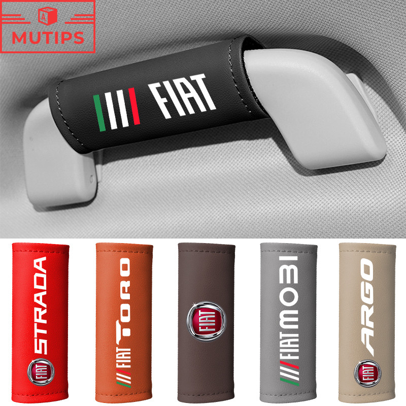 Fiat Luvas De Tração De Teto De Carro Protetor De Apoio De Braço De Porta Capa De Alça De Couro Para Strada Argo Mobi To