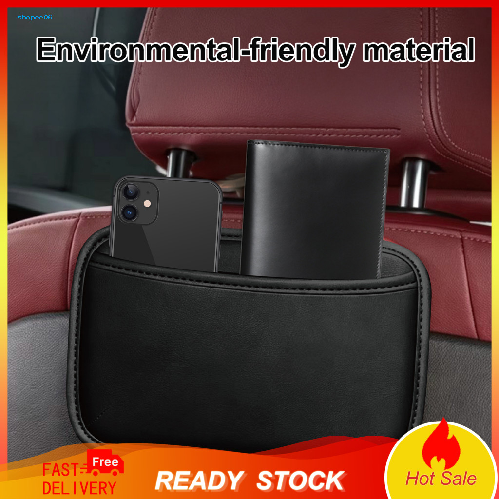 Car Storage Bag Spacious Organizer Seat Side Pocket Leather Mini for Auto Door Console Phone Pen Holder Pouch Vehicle fo