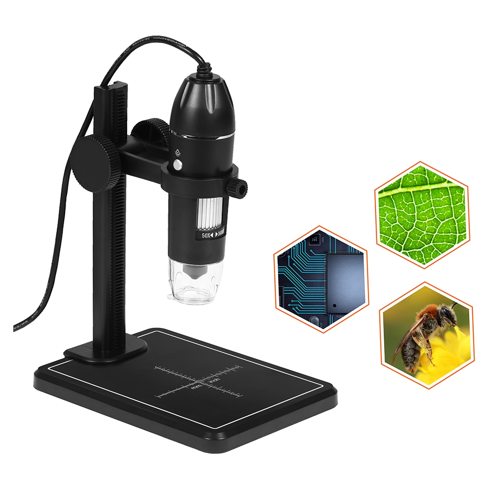 Microscópio Digital USB 1600X para Computador e Celular OTG