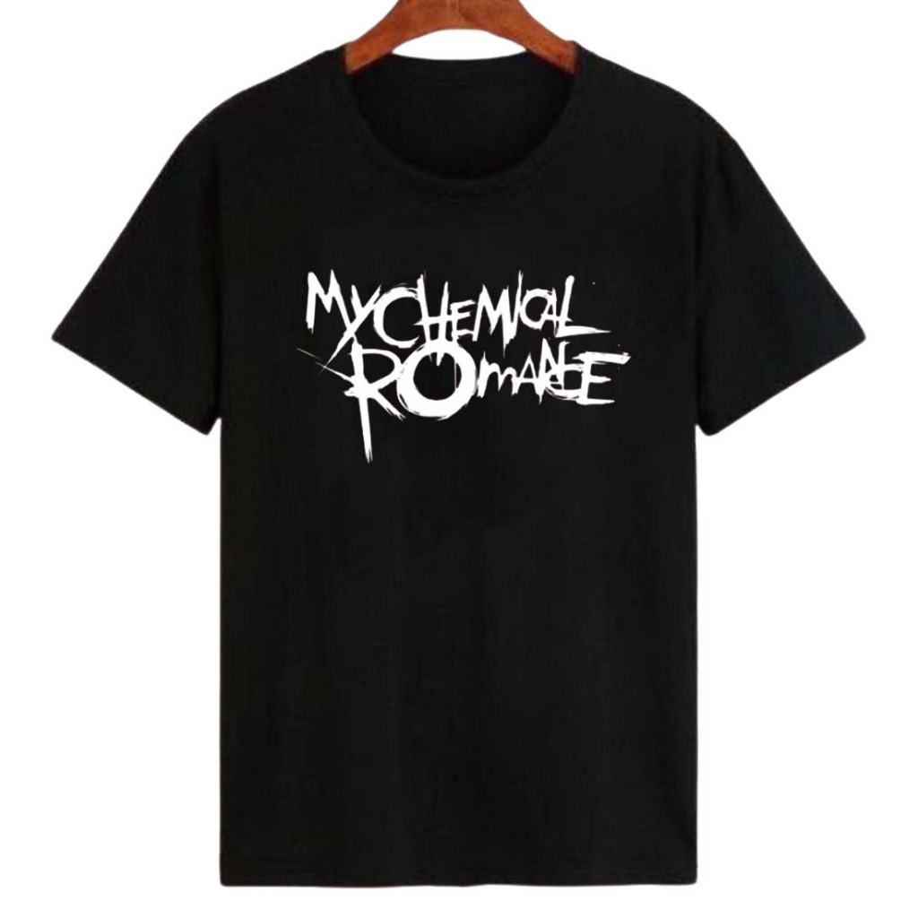 Camiseta algodão  My Chemical Romance Unisex T-Shirt: The Black Parade Cover (Black)Stream MY CHEMICAL ROMANCE