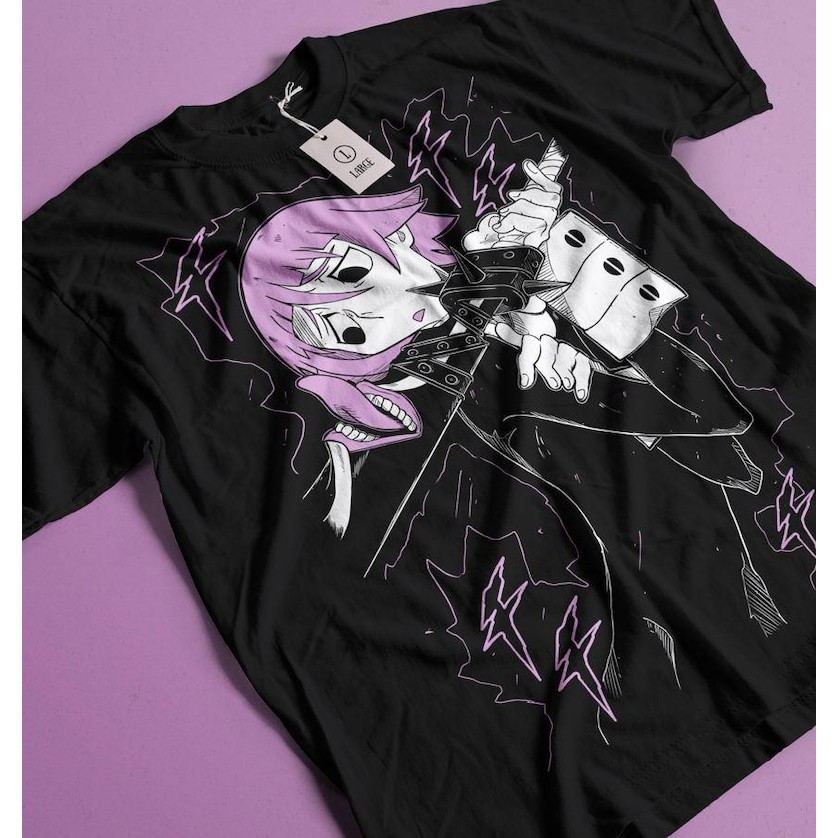 Camiseta Anime Soul Eater Maka Albarn Black Star Aestético Vaporwave Unisex Confortável Linda Moderna