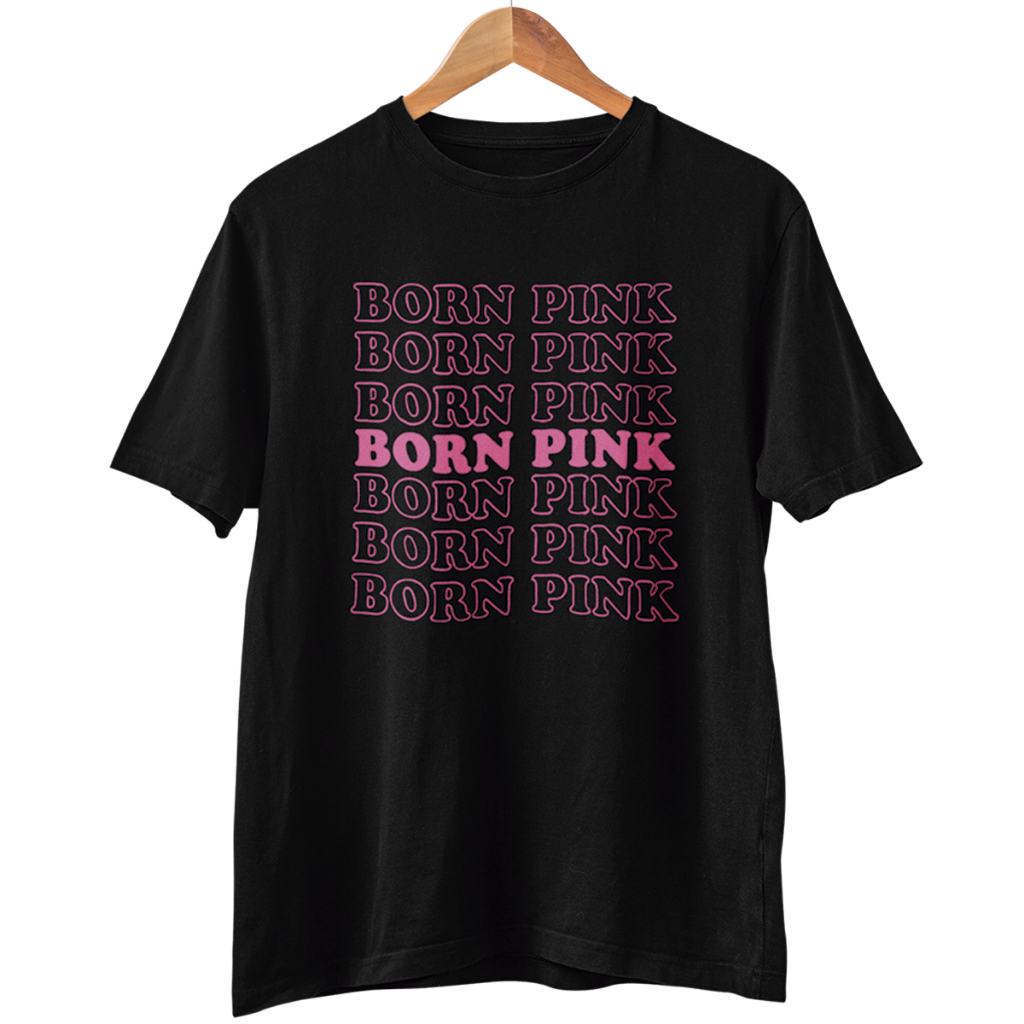 Camiseta Black Pink BornPink Tour Tshirt 100% Algodão Unisex